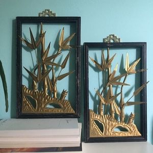 BAMBOO INSPIRED ART FRAMES SET OF 2